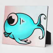 Blue Fish Plaque Fotoplatte (Seite)