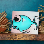 Blue Fish Plaque Fotoplatte (Seite)