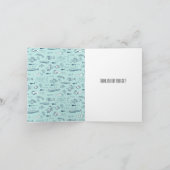 Blue Fish Vielen Dank Dankeskarte (Innenseite)