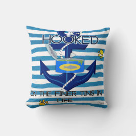 Blue Fisherman Ästhetischer Spaß für Liebhaber von Kissen