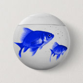 Blue Fishies Button (Vorderseite)