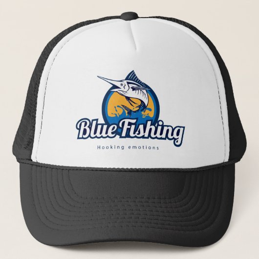 Blue Fishing Truckerkappe (Vorderseite)