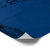 Blue Fitness Poster - Glück! (Ecke)