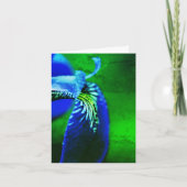 Blue Flag Iris Blume Art Note Karte (Vorderseite)