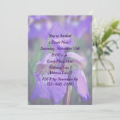 Blue Flag Iris Blume Party Einladung (Stehend Vorderseite)