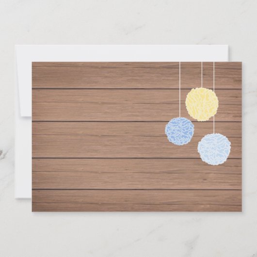 Blue Flags n Fluffs - Einladung zur Kinderdusche (Rückseite)