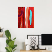 Blue Flame 18 x 24 Poster (Heimbüro)