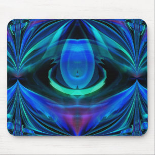 Blue Flame Abstrakt Mousepad