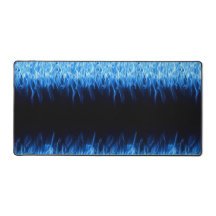 Blue Flame Desk Mat - Cooles Branddesign für Gamin
