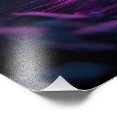 Blue Flame Dragon - Fantasy Metal Wall Art" Fotodruck (Ecke)