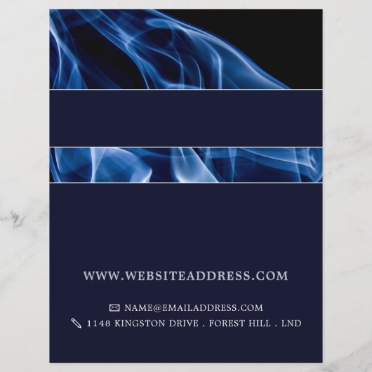 Blue Flame, Gas Engineer und Lieferantenwerbung Flyer (Hinten)