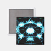 Blue Flame Mandala Magnet (Vorderseite/Rückseite)