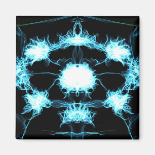 Blue Flame Mandala Magnet