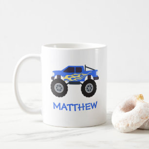 Blue Flame Monster Truck Kaffeetasse