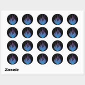 Blue Flame Sticker (Blatt)