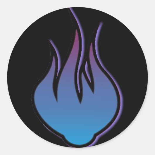 Blue Flame Sticker (Vorderseite)