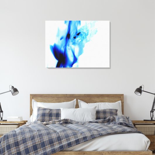 Blue flames leinwanddruck (Insitu (Schlafzimmer))