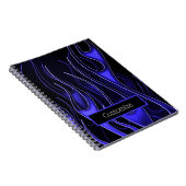 Blue Flames Notebook Notizblock (Rechte Seite)
