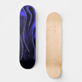 Blue Flames Skateboard (Vorderseite)