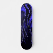 Blue Flames Skateboard (Vorne)