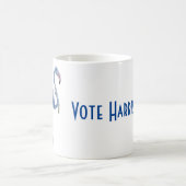 Blue FLAmingo mit Pearls Tasse. Abstimmung Harris Kaffeetasse (Mittel)