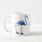 Blue FLAmingo mit Pearls Tasse. Abstimmung Harris Kaffeetasse (Links)