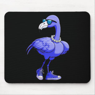 Blue Flamingo Pearls Comma La Kamala Harris 2024 Mousepad