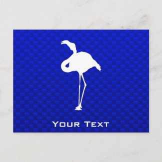 Blue Flamingo Postkarte