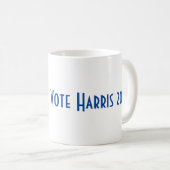 Blue FLAmingo Tasse Abstimmung Harris 2024 (VorderseiteRechts)