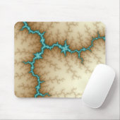 Blue Flash - Fraktal Mousepad (Mit Mouse)