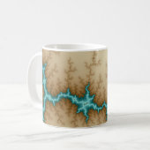 Blue Flash - Fraktal Tasse (Vorderseite Links)