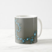 Blue Flash - Fraktal Tasse (VorderseiteRechts)
