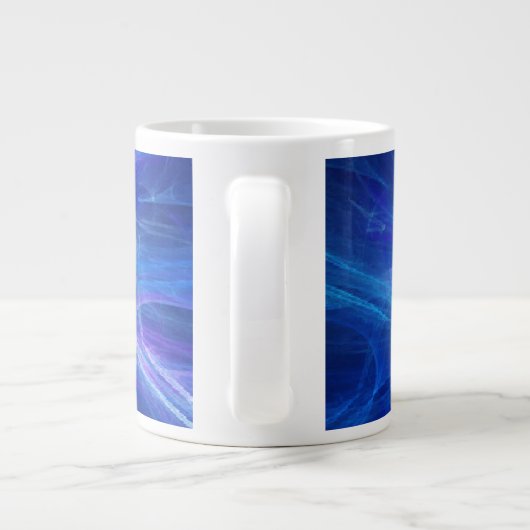 Blue Flash-Tasse Jumbo-Tasse (Rückseite)