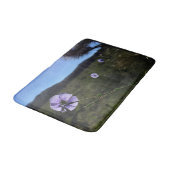 Blue Flax Blume Fotografie Badematte (Schrägansicht)