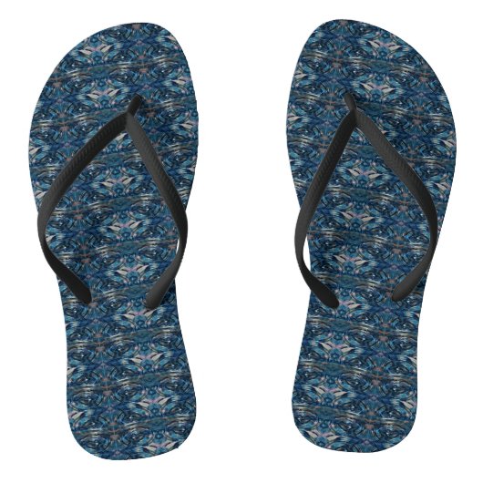 Blue Flip Flops von Poet Adiela Akoo Badesandalen (Fußbett)