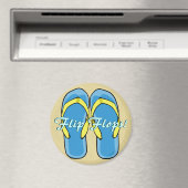 Blue Flipflops Magnet (In Situ (Geschirrspüler))