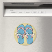 Blue Flipflops Magnet (In Situ (Geschirrspüler))