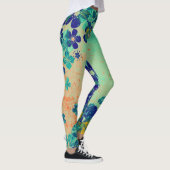 Blue Floral #2 Leggings (Rechts)