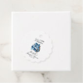 Blue Floral A New Chapter Brautparty Geschenkanhänger (Beispiel)