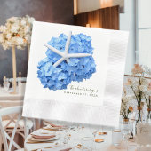 Blue Floral Adventure Begins Hochzeiten von Napkin Serviette