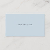Blue Floral Anchor Nautical Baby Book Request Card Platzkarte (Rückseite)