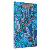 Blue Floral Antique Boho Moderne Klemmbrett (Rechts)