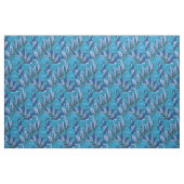 Blue Floral Antique Boho Moderne Stoff (Fat Quarter (45,7 x 55,9 cm))