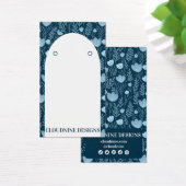 Blue Floral Arch Earring Juwelier Display Card (Schreibtisch)