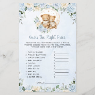 Blue Floral Baby Bears Twin Guess Richtiges Preiss