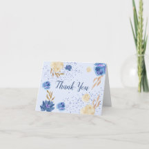 Blue Floral Baby Dusche