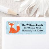 Blue Floral Baby Fox (Insitu)