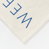 Blue Floral Baby Girl Milestone Blanket Fleecedecke (Ecke)