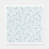 Blue Floral Baby in Bloom Young Dusche Serviette (Vorderseite)