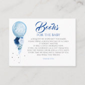 Blue Floral Baby Shooter Books for Baby Visitenkarte (Vorderseite)